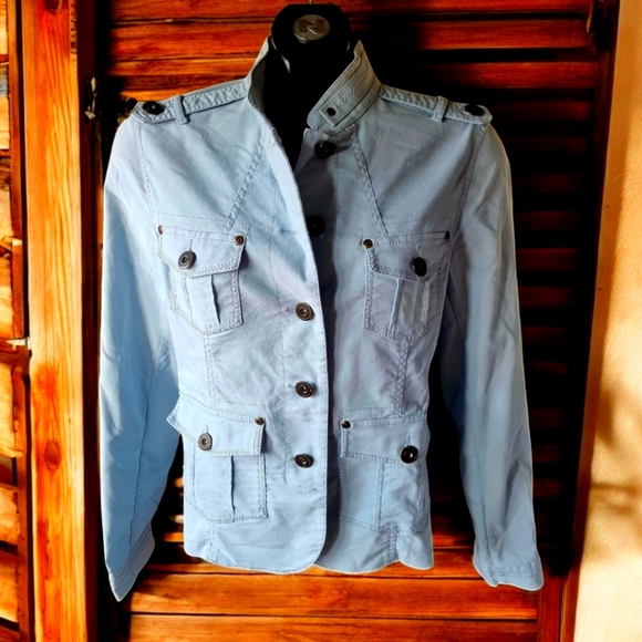 Vintage San Francisco Baby Blue 2 Piece Jacket & Pleated Skirt Set - Picture 2 of 15